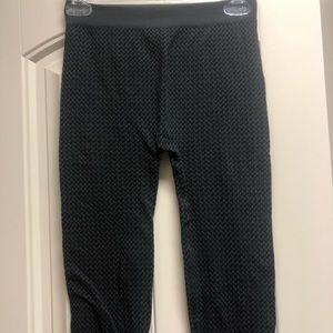 Textured Black Leggings